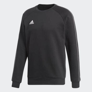Men Gym & Training Black Core 18 Sweatshirt