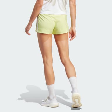 Women's Training Green Pacer 3-Stripes Woven Shorts