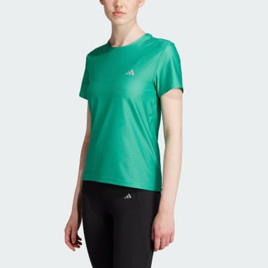 Women Running Green Fast Running T-Shirt