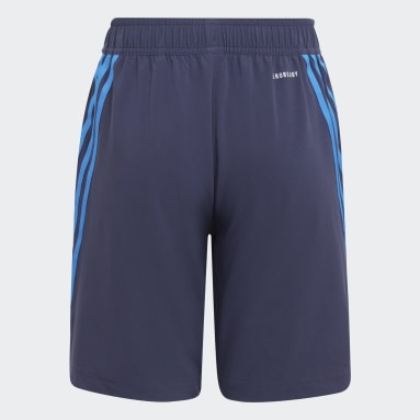 Jungen Fitness & Training AEROREADY Primegreen 3-Streifen Woven Shorts Blau