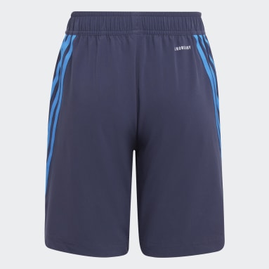 Boys Gym & Training Blue AEROREADY Primegreen 3-Stripes Woven Shorts
