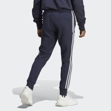 남성 sportswear Blue 에센셜 프렌치 테리 테이퍼드 커프 3S 팬츠