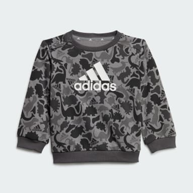 Essentials Allover Print Jogger Set Kids Gris Niño Sportswear