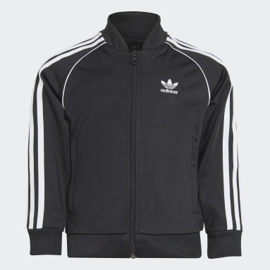 Adidas superstar top black tracksuit