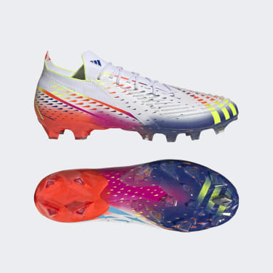 Football White Predator Edge.1 Low Artificial Grass Boots