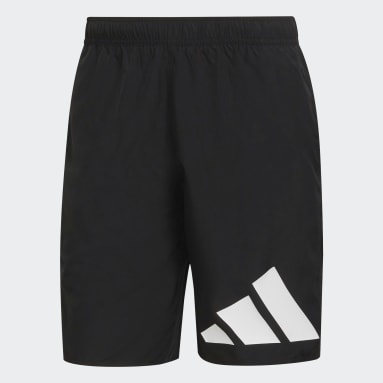 Short de bain Classic-Length Logo Bleu Hommes Natation