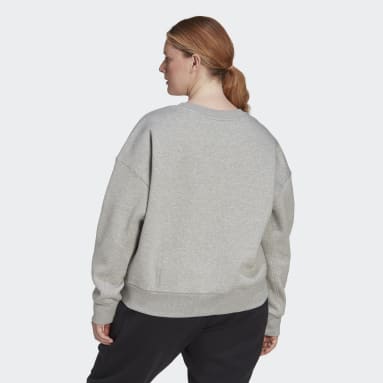 Women Sportswear Grey ALL SZN Fleece Sweatshirt (Plus Size)