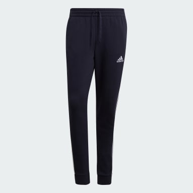 Muži Sportswear modrá Tepláky Essentials Fleece Tapered Cuff 3-Stripes
