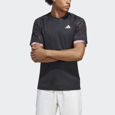 Camiseta Melbourne Ergo HEAT.RDY Raglán para Tenis Negro Hombre Tennis