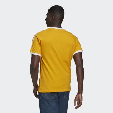 Men's Originals Yellow Adicolor Classics 3-Stripes Tee