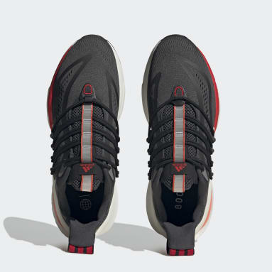 Men Running Grey Alphaboost V1 Shoes