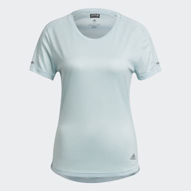 Polo para correr Run It Turquesa Mujer Running