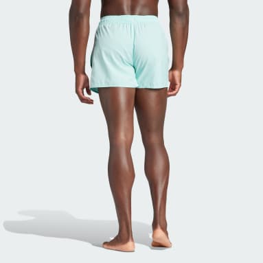 Men Sportswear Turquoise 3-Stripes CLX Very-Short-Length Swim Shorts