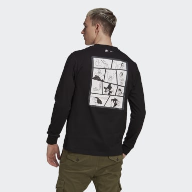 Männer Originals Disney Longsleeve Schwarz
