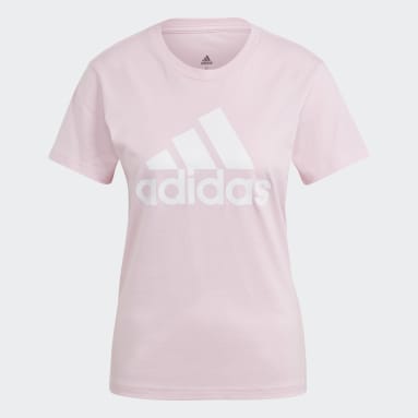 Camiseta LOUNGEWEAR Essentials Logo Rosa Mujer Sportswear