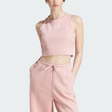 Women Sportswear Pink Last Days of Summer Crop Top