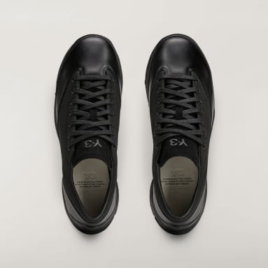 adidas アディダス Y-3 MCLCFTRKPNT スカーレット 大きめ adidas Y-3 A3 Control Leather Sneakers | Saks Fifth Avenue