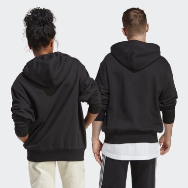 Fitness & Training Graphic Hoodie Schwarz