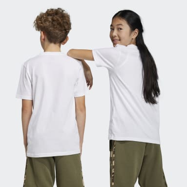 T-shirt Camo blanc Adolescents 8-16 Years Originals