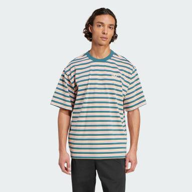 アディダス オリジナルス ストライプ 半袖Tシャツ
