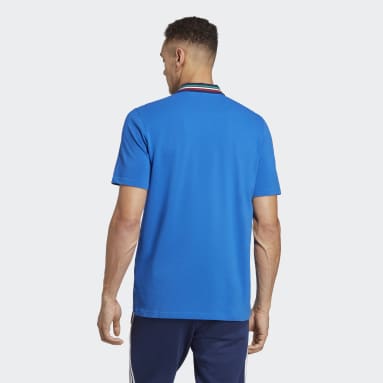 Herr Fotboll Blå Italy Polo Shirt