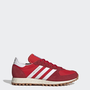 all red adidas trainers