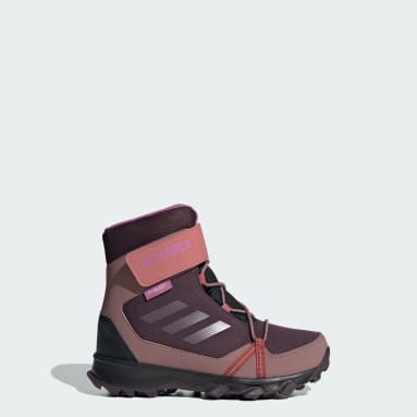 Kids TERREX Red Terrex Snow Hook-And-Loop COLD.RDY Winter Shoes