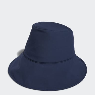 Women Golf Blue Ponytail Sun Bucket Hat