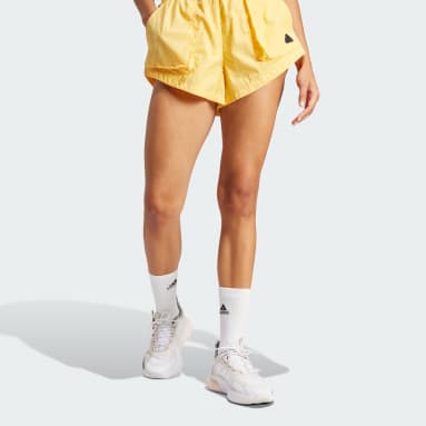 Aeropostale Womens Neon Running Athletic Workout Shorts, Orange, X-Large 