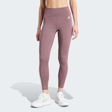 Quần Legging 7/8 Cạp Cao 3 Sọc Train Essentials