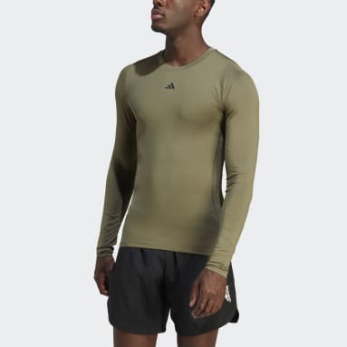Camisola de Treino Techfit Verde Homem Ginásio E Treino