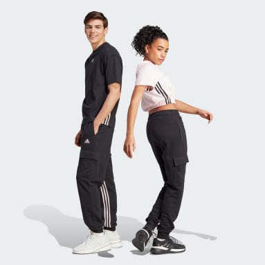 Calça Cargo Cós Alto Dance 3-Stripes Preto Mulher Sportswear