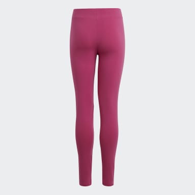 Girls Sportswear Pink Essentials Linear Logo Cotton Tights