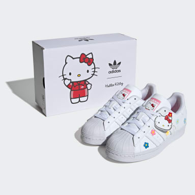 Youth Originals White adidas Originals x Hello Kitty Superstar Shoes Kids