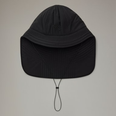 Lifestyle Black Y-3 Quilted Bucket Hat