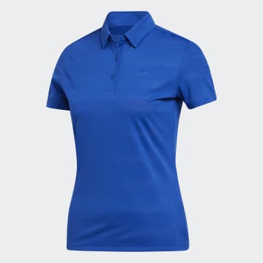 Women Golf Blue Polo Shirt