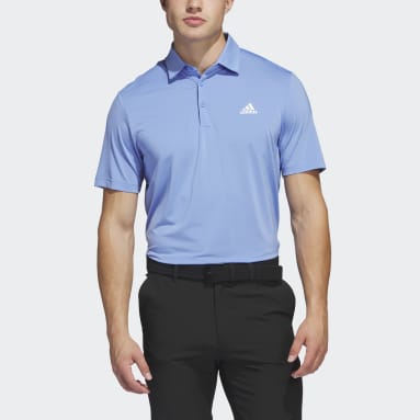 Heren Golf blauw Ultimate365 Solid Left Chest Poloshirt