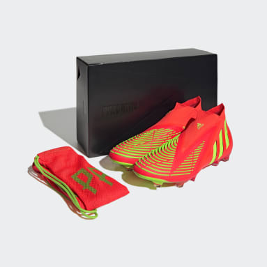 Guayos Predator Edge+ Terreno Firme Naranja Fútbol