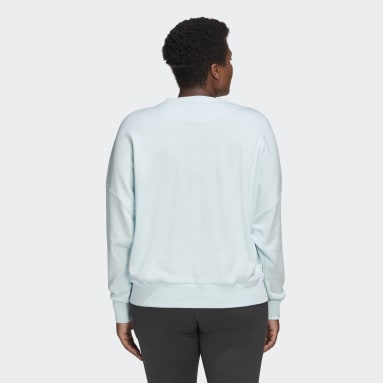 Women Sportswear Grey Studio Lounge Loose Sweatshirt (Plus Size)