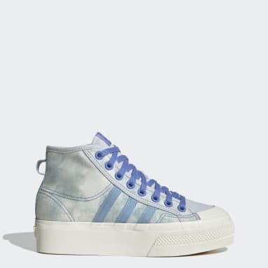 Chaussure Nizza Platform Mid Bleu Femmes Originals