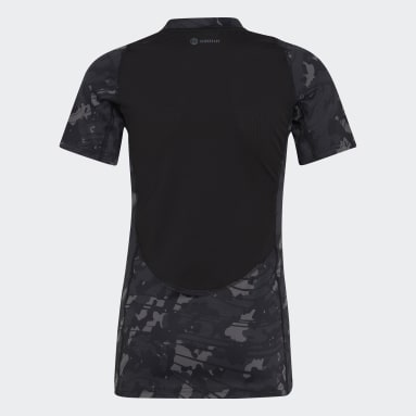 T-shirt à imprimé camouflage AEROREADY Techfit Gris Garçons Fitness Et Training