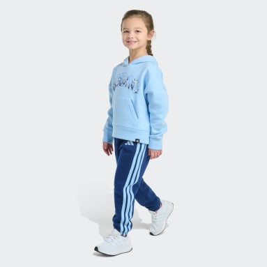 2-Piece Long Sleeve Hooded Pullover & Jogger Set