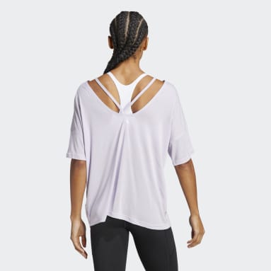 Camiseta Oversized Yoga Studio Roxo Mulher Studio