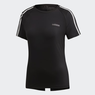 Playera Design 2 Move 3 Franjas Negro Mujer Training