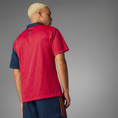 Fußball Spanien 1996 Heimtrikot Rot
