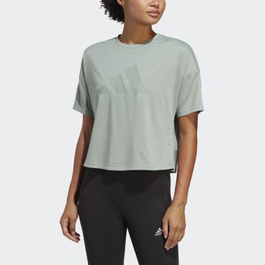 Playera de Entrenamiento Train Icons 3-Bar Logo Verde Mujer Training