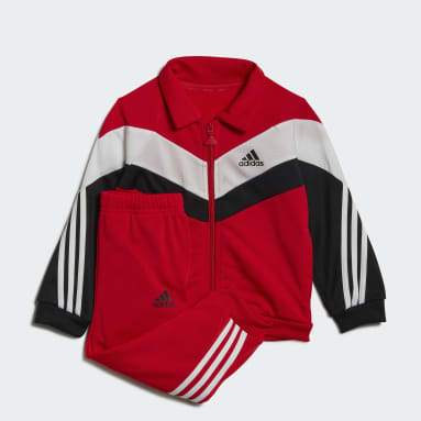 Kinder Sportswear Future Icons Shiny Trainingsanzug Rot