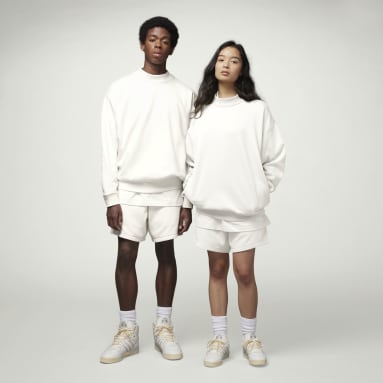 adidas Basketball Crew Genser Hvit