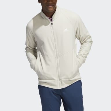 남성 Golf Beige 스테이트먼트 풀집 재킷