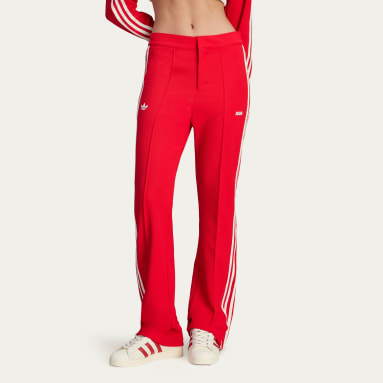 Women Red Trousers Regular adidas IE